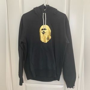 BAPE FOIL APE HEAD PULLOVER HOODIE (XL)